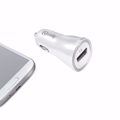 Immagine di CAR CHARGER 1A WITH USB PORT WHITE